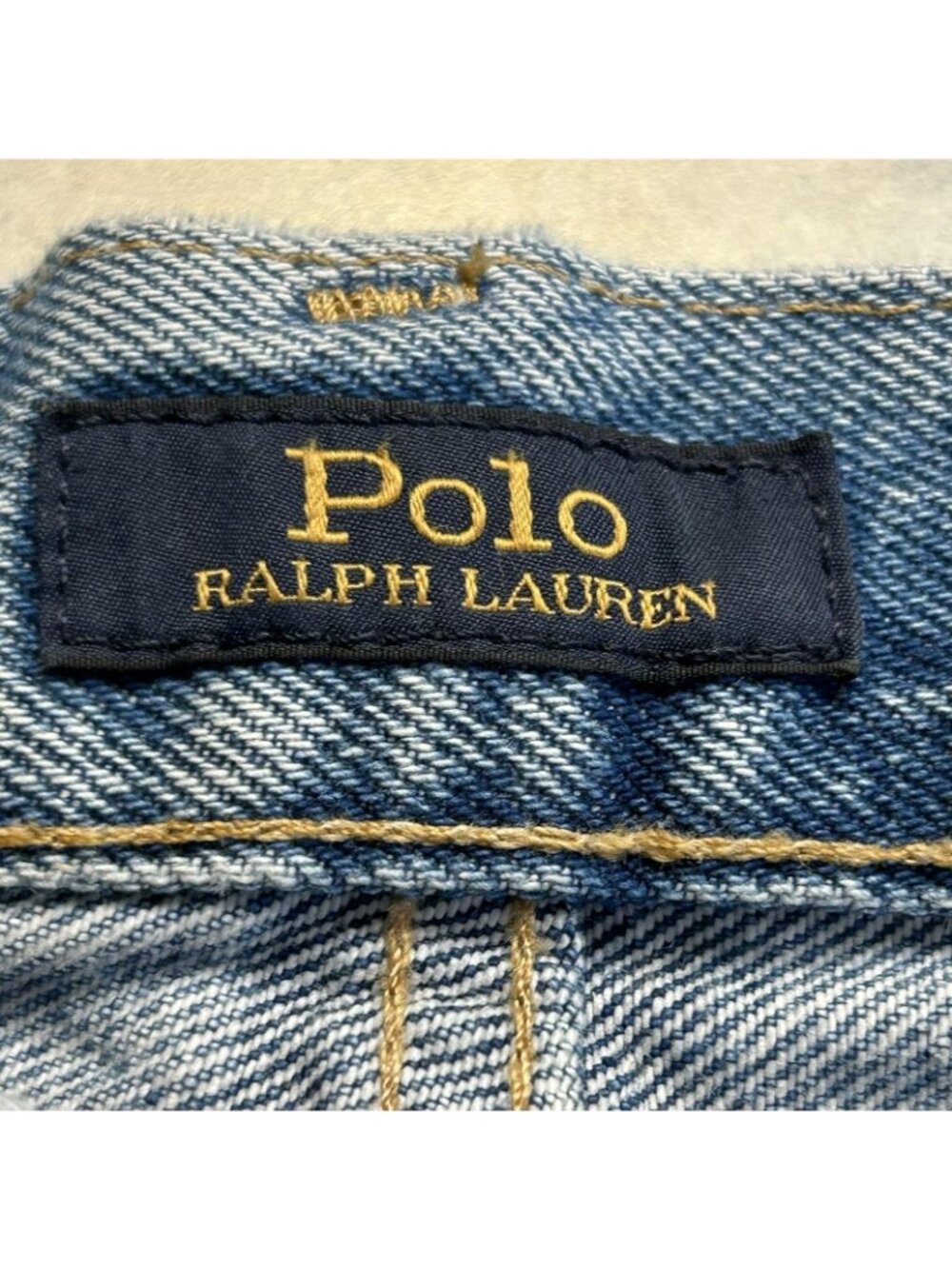 Polo Ralph Lauren Jeans Womens 29R Fits 32 Blue Light Wash Mom Distressed Heart - Picture 7 of 16
